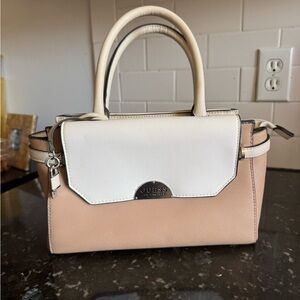 Guess Women's Satchel in Cream and Tan